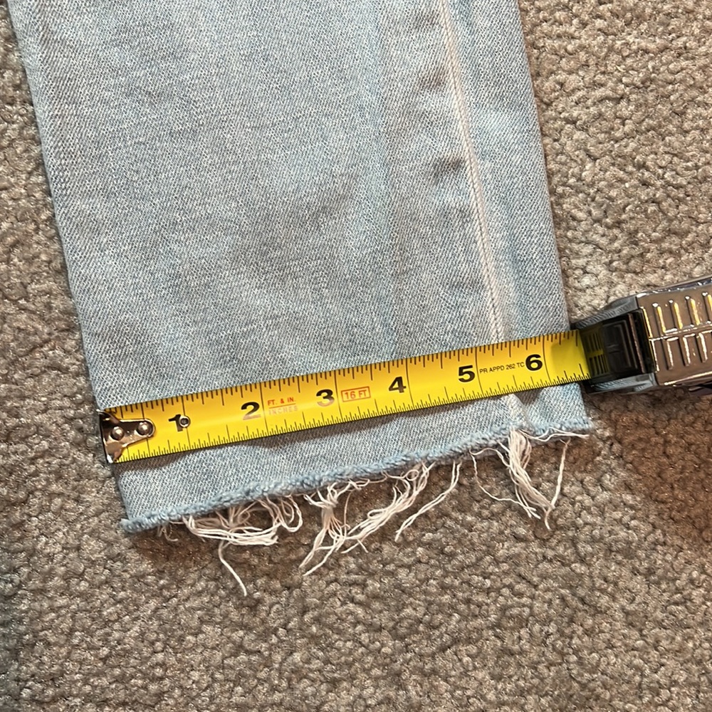 Gap Girlfriend Mid Rise Raw Hem Jeans - Picture 6 of 12